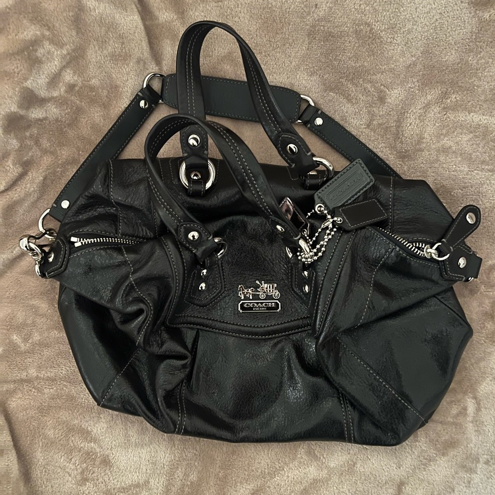 Leather Coach purse